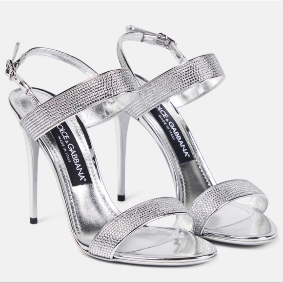 ‼️SOLD‼️DOLCE&GABBANA KIM heels sandals with fusible rhinestones, NWT - Picture 15 of 15